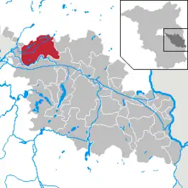 Kaart van Grünheide