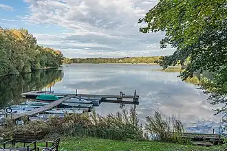 De Glienicker See bij Berlijn