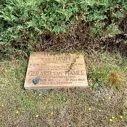 Het graf van Lodewijk van Hamel op Erebegraafplaats Bloemendaal