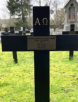 Grafkruis van Geneviève de Limon Triest op de Centrale Begraafplaats van Brugge.