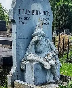 Monument voor Tilly Bueninck, dochter van Bernardus Bueninck die waarschijnlijk het beeld vervaardigde