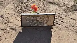 Het graf van de Indiaan Cedar Pete