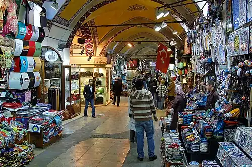 Een straat van de Grote Bazaar
