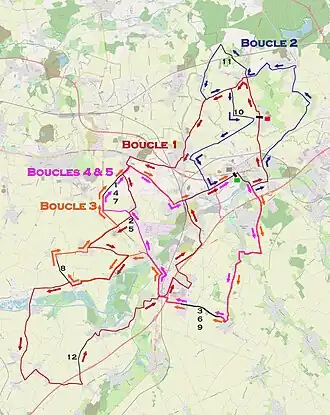 Routekaart van de GP Denain 2019