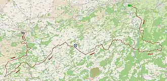 Routekaart van de Grote Prijs van Wallonië 2014