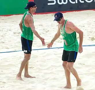 McHugh (rechts) bij de Grand Slam van Moskou (2011)