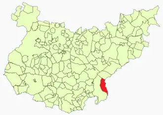 Kaart van Granja de Torrehermosa