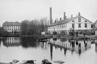 Papierfabriek bij Gransholm, 1902