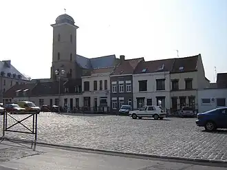 Place de l'Esplanade met de Sint-Willibrordkerk
