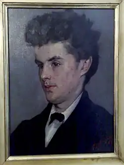 Portrait du graveur Laval (1879), Kasteel van Gruyères.
