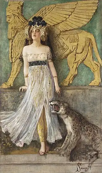 Koningin Semiramis, 1905, door Cesare Saccaggi