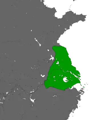 Omvang van de Dadao-regering van Shanghai, 1938