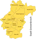 Stadsdelen van Grevenbroich