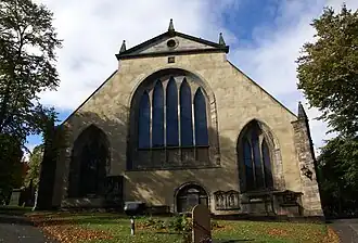 Greyfriars' Kirk in Edinburgh, oostzijde.