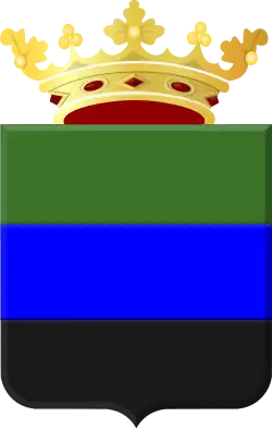 Het wapen van Hemelumer Oldeferd (tot 1956 Grietenij Hemelumer Oldephaert en Noordwolde genaamd) (1817)