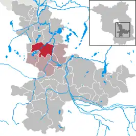 Kaart van Groß Köris