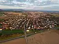 Luchtfoto vanuit het westen van Großaspach