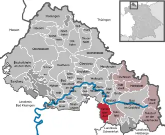 Kaart van Großbardorf