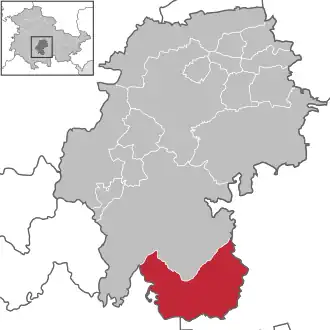 Kaart van Großbreitenbach