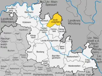 Kaart van Großrinderfeld