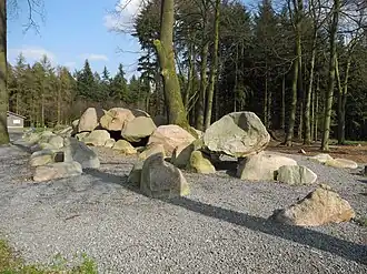 Megalitisch bouwwerk Grumfeld bij Ankum