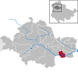 Kaart van Großvargula