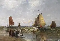 Kustvissers aan de Noordzee