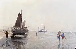 Aan het strand van Scheveningen