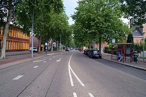 Groenestraat vanaf het westen gezien