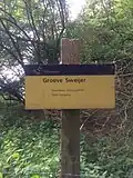 Bord aan de ingang van de Groeve Sweijer