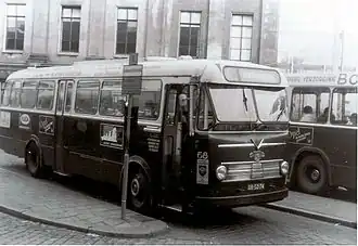 Leyland/Verheul stadsbus 68 uit 1961, GVG, Groningen.