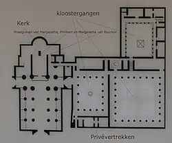 Grondplan van het klooster