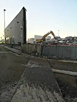 Restanten van het westelijke deel in november 2018