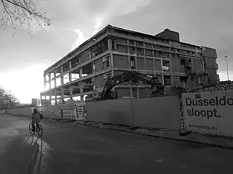 Restanten van de vleugel in oktober