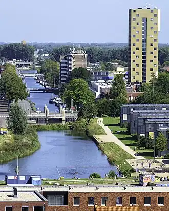 Panorama vanaf de toren van de Nieuwe Kerk