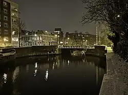 De Plantsoenbrug in de winter