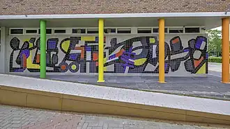 mozaïek (1960) voor kweekschool in Groningen