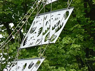 Detail van de Werkmanbrug (1995) in Groningen