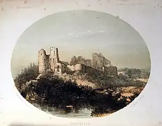 Ruïne van Kasteel Gronsveld (A. Schaepkens, ca. 1830?)