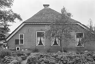 vooraanzicht van de boerderij Groot Bokhorst