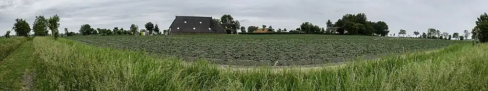 Panorama naar het zuiden vanaf de ossengang