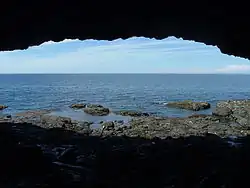 Zeegrot in het nationaal park