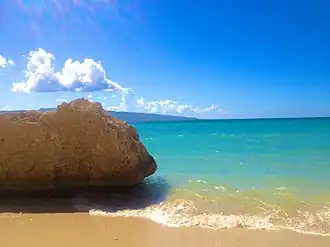 Het Grosse Roche-strand in Saint-Marc