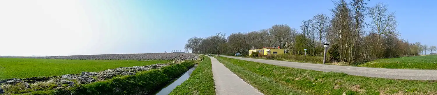 Panorama over de Grote Houw vanuit het oosten