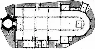 Plattegrond voor de restauratie