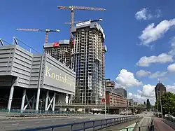 De bouw in mei 2021.