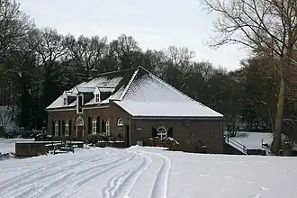 Slottermolen in de sneeuw