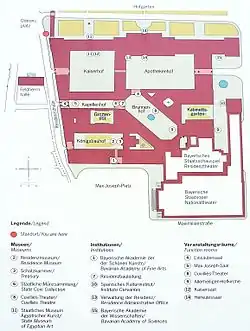 Het grondplan van de Residentie