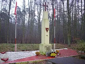 Oorlogsmonument in Grzebienisko
