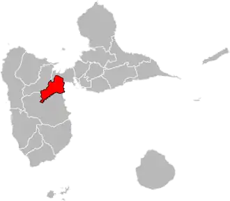 Locatie van het kanton